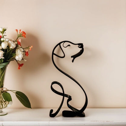 Abstract Dog Sculptures