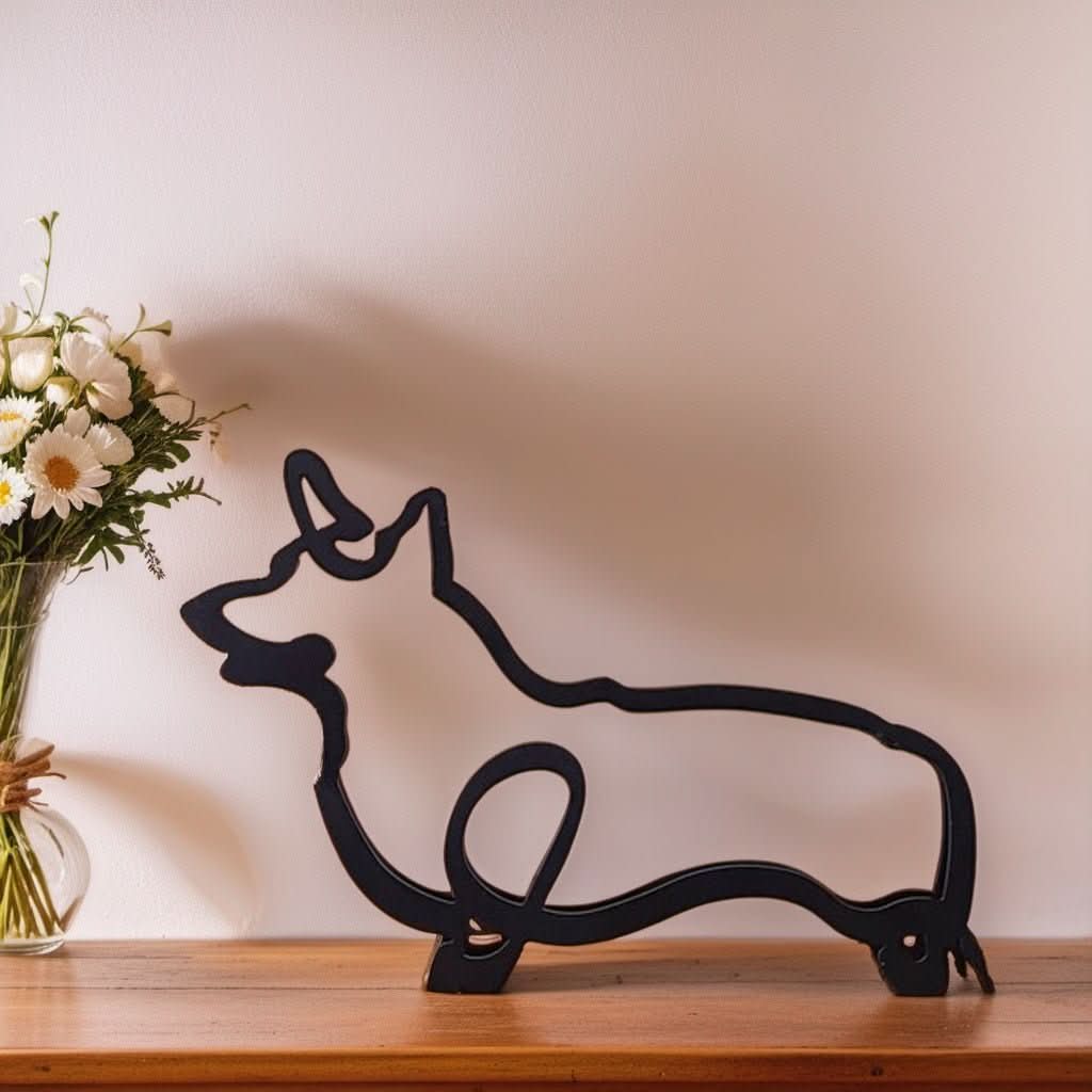 Abstract Dog Sculptures