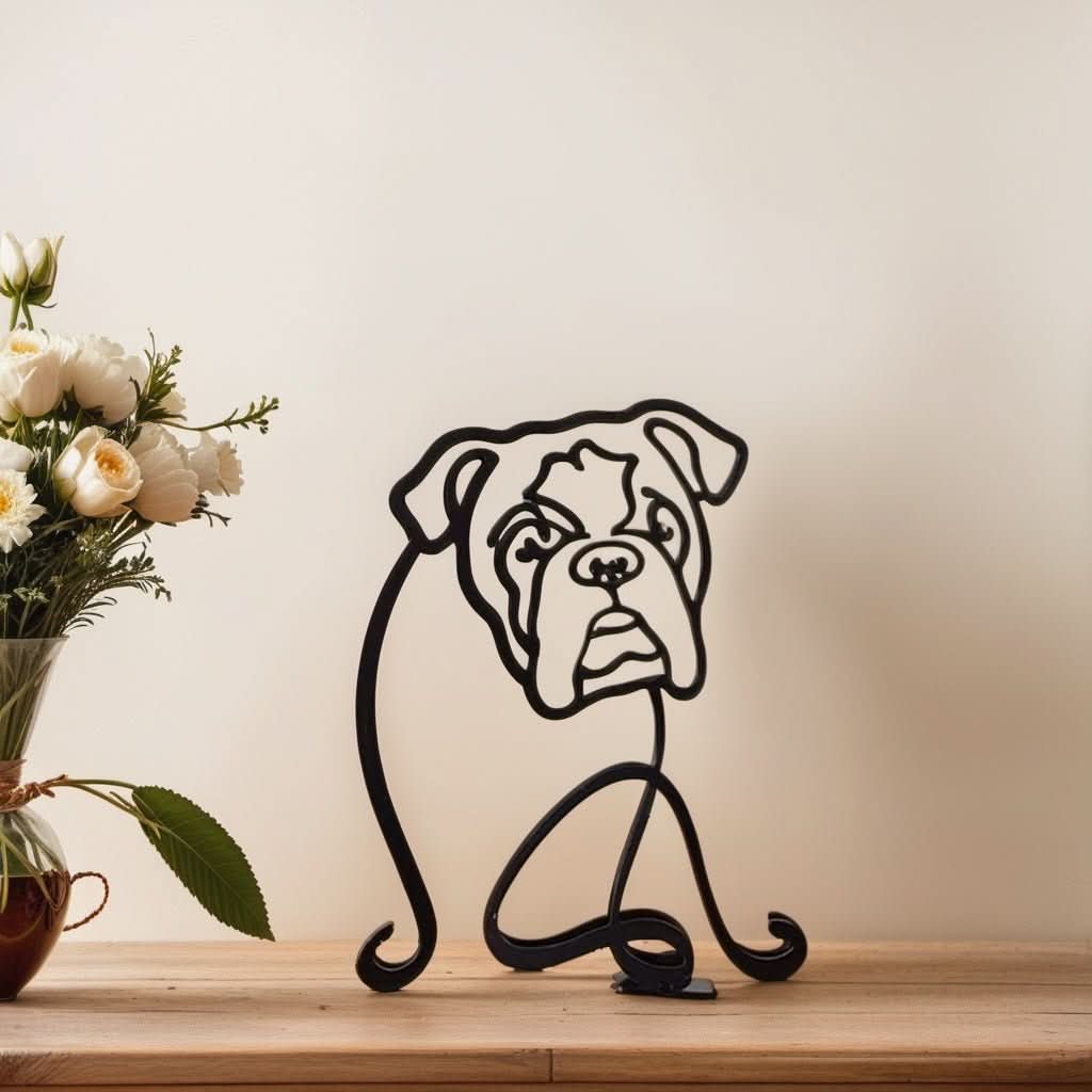 Abstract Dog Sculptures