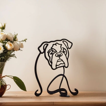 Abstract Dog Sculptures
