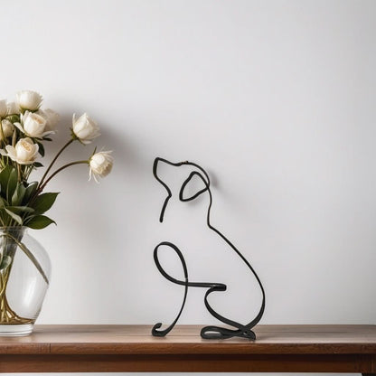 Abstract Dog Sculptures