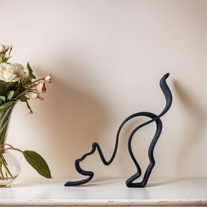 Abstract Dog Sculptures