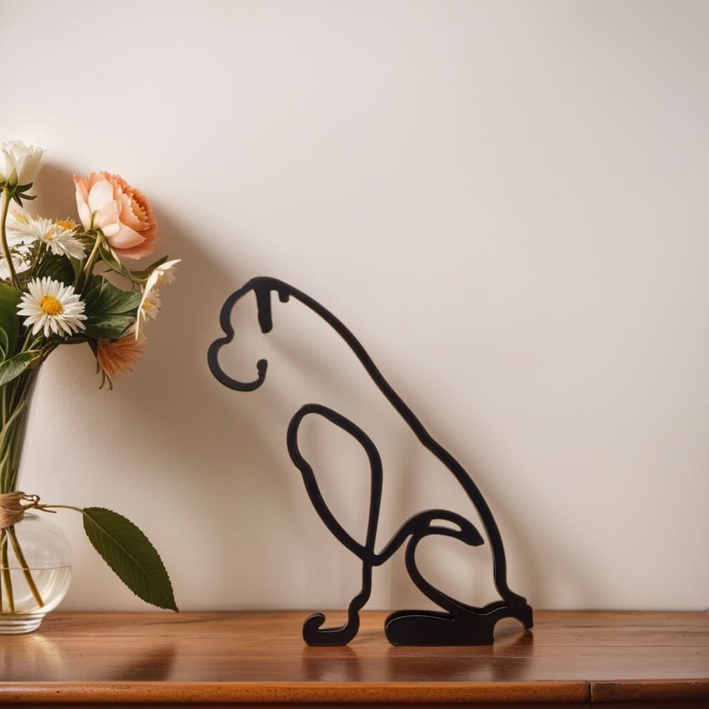 Abstract Dog Sculptures