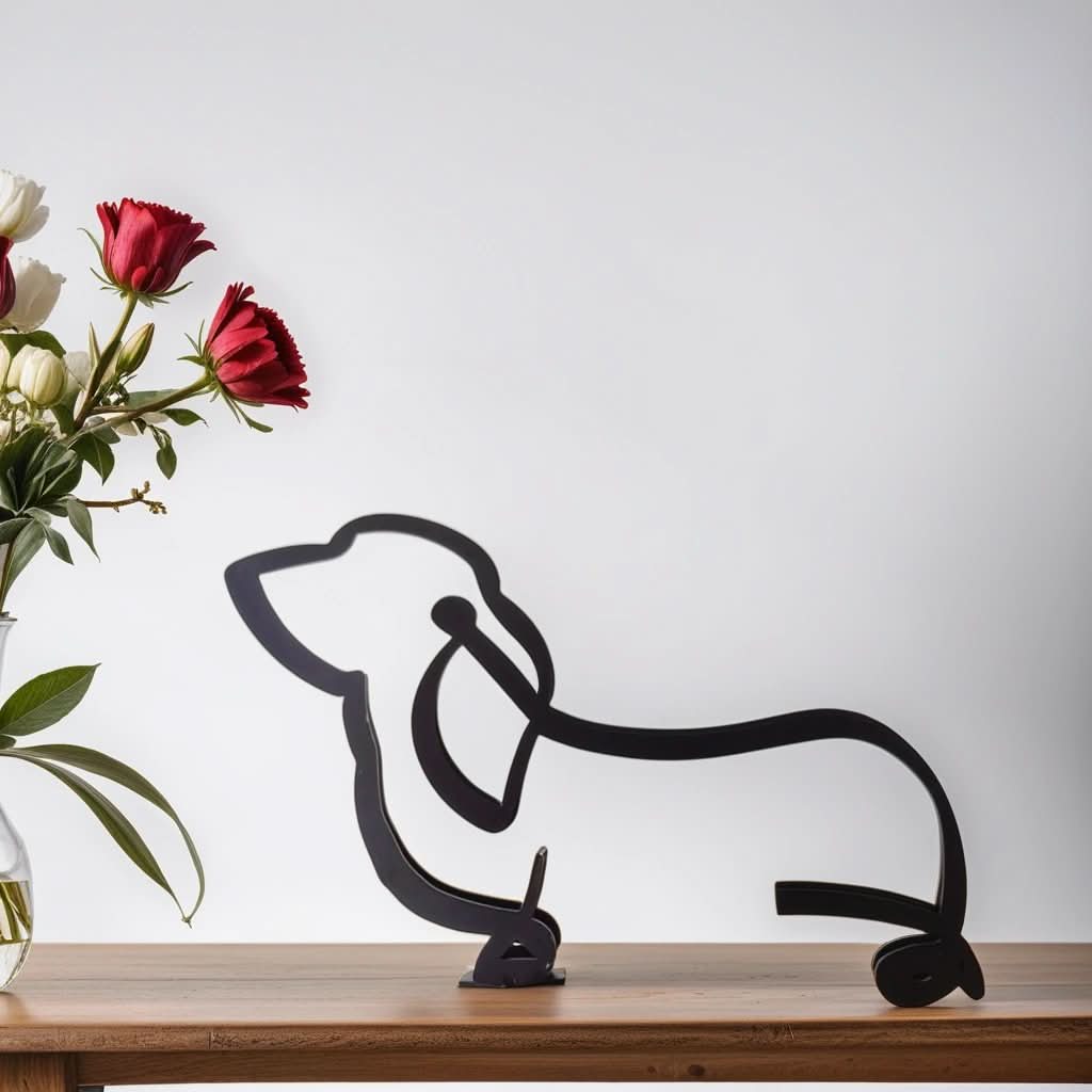 Abstract Dog Sculptures