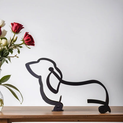 Abstract Dog Sculptures