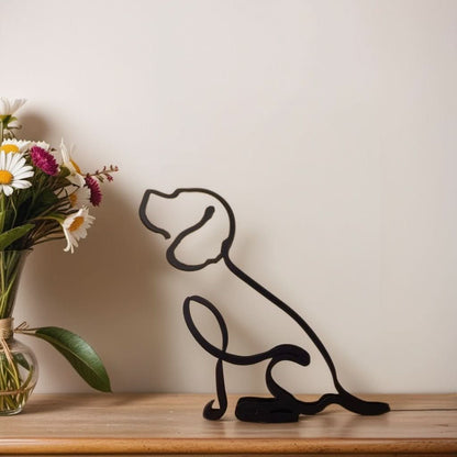 Abstract Dog Sculptures