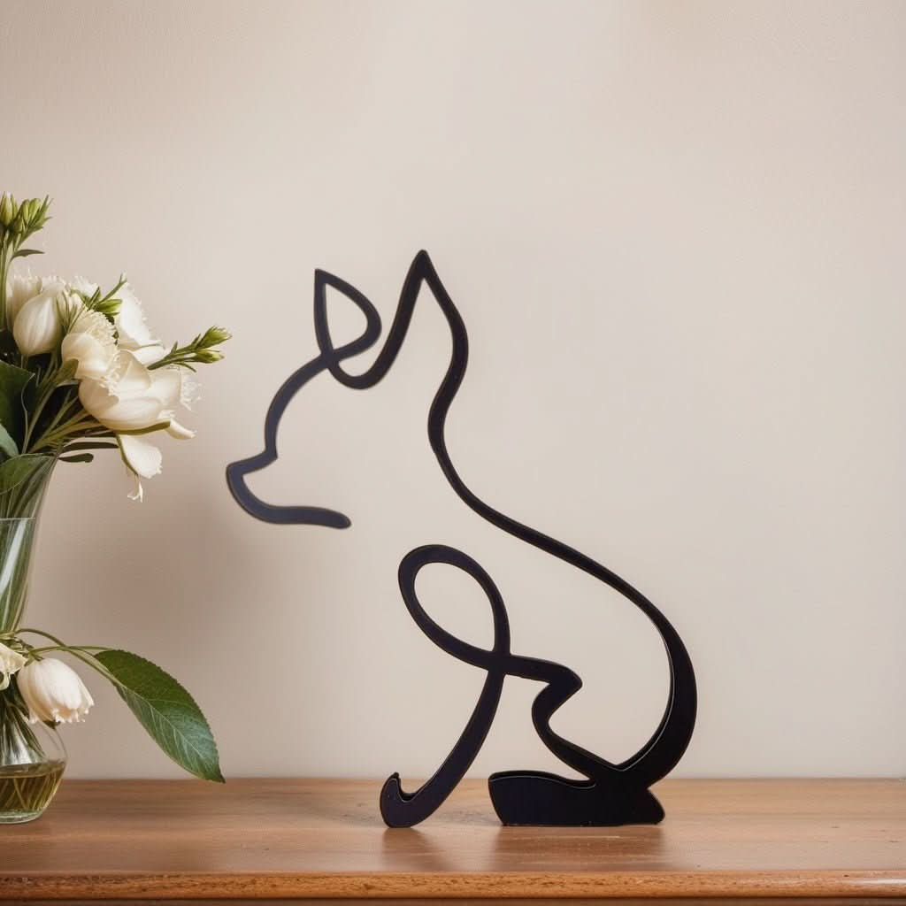 Abstract Dog Sculptures