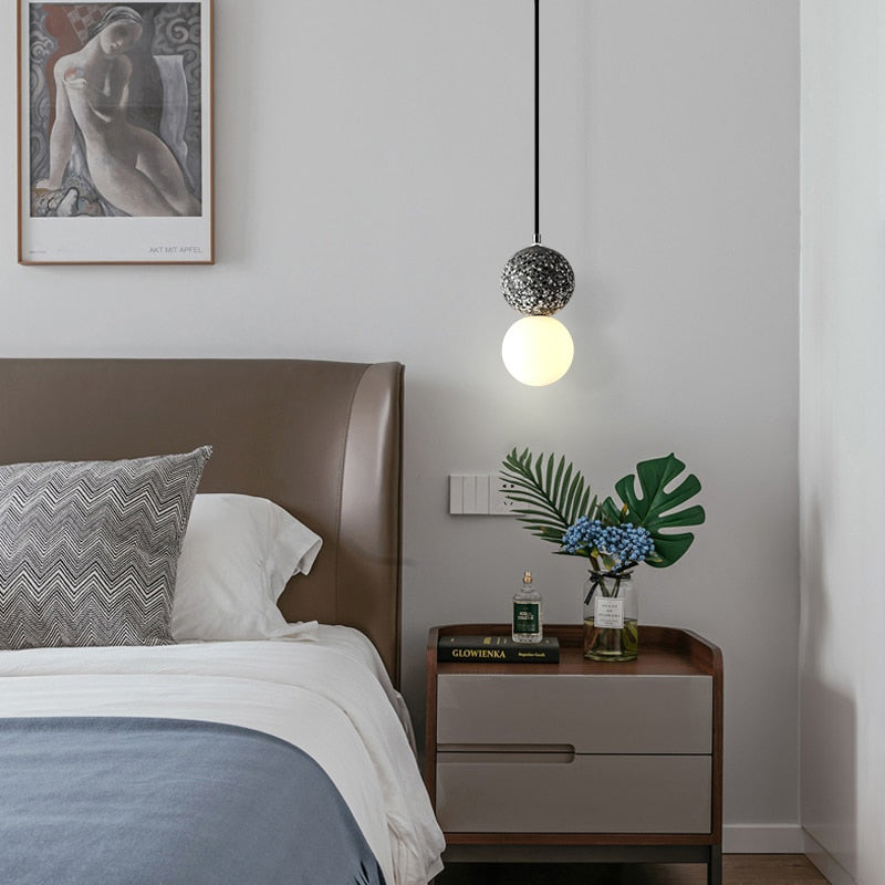 Modern Globe-Shaped Table Lamp with LED