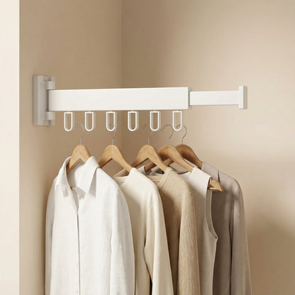 Extendable Wall Drying Rack for Clothes with Space-Saving and Sturdy Design