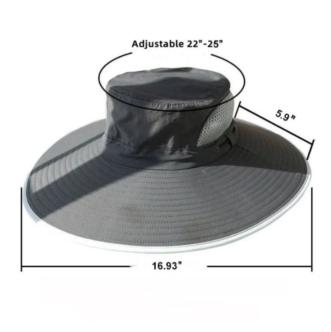 Solárny ventilátorový klobúk pre rybárov - solárna energia a nabíjanie cez USB