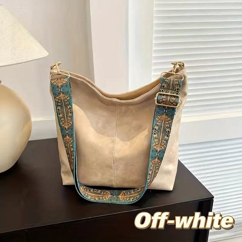 Sac à bandoulière avec sangle colorée