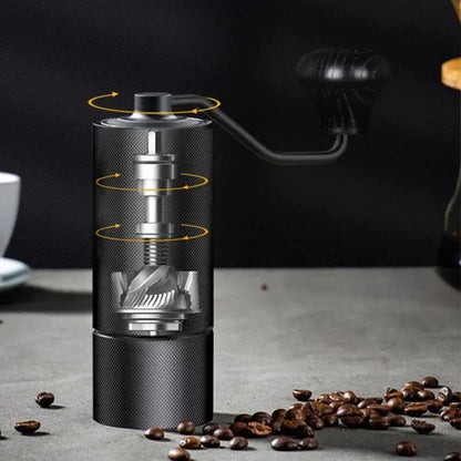 Verstellbare Kaffeemühle - Manuell - Doppeltes Lagerdesign - Perfekte Mahlergebnisse