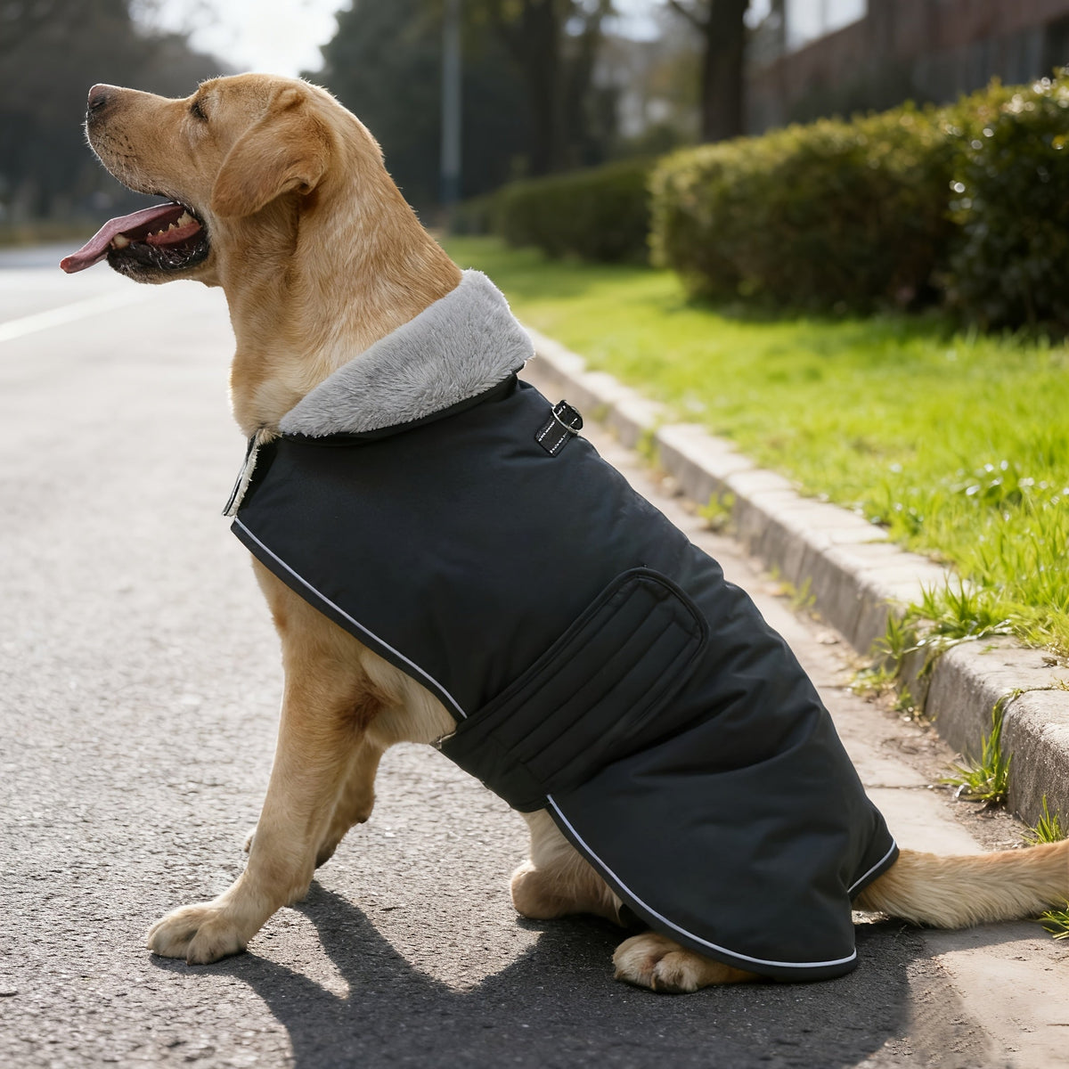 Cappotto per cani con fodera calda, adatto a diverse razze e ideale per l'inverno