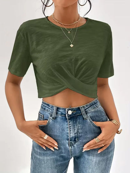 T-shirt avec détail torsadé