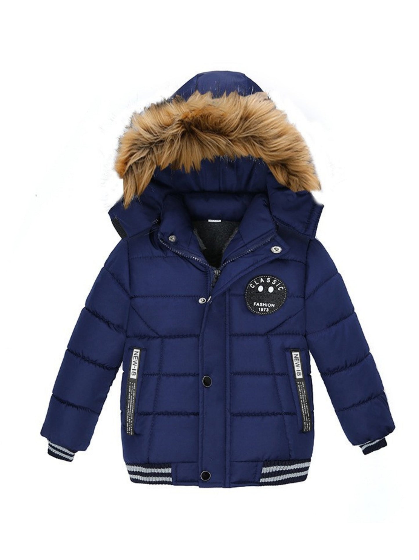 Padded Winter Jacket for Boys with Hood - Skei