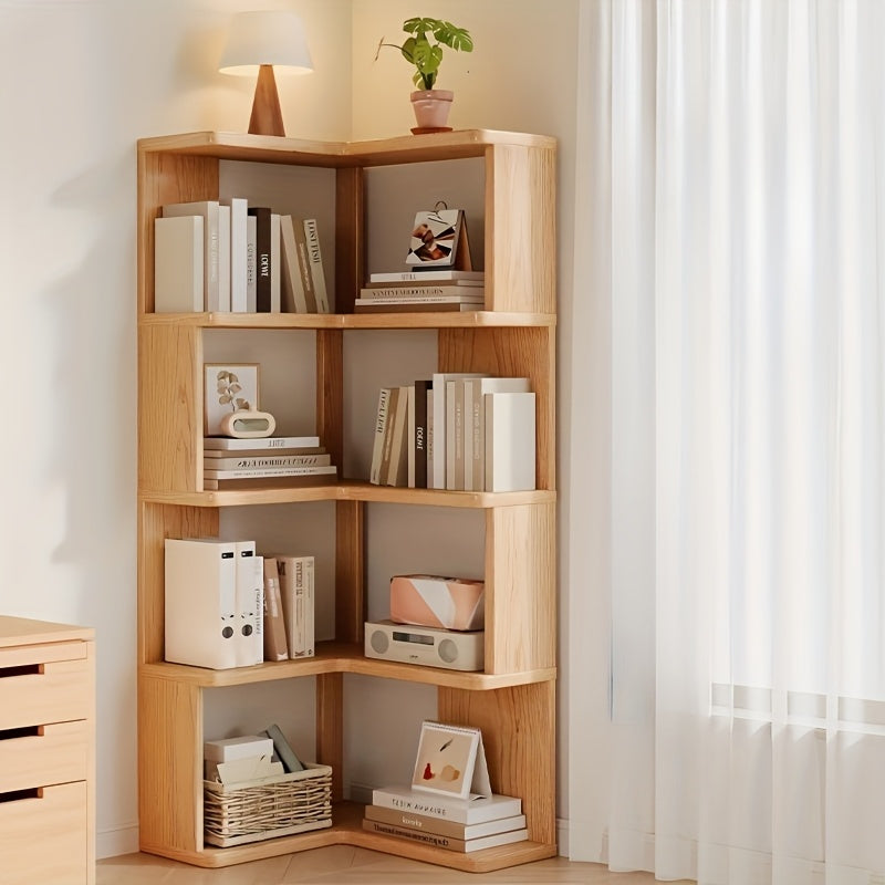 CornerWood, mobiletto angolare in legno massello – compatto e pratico