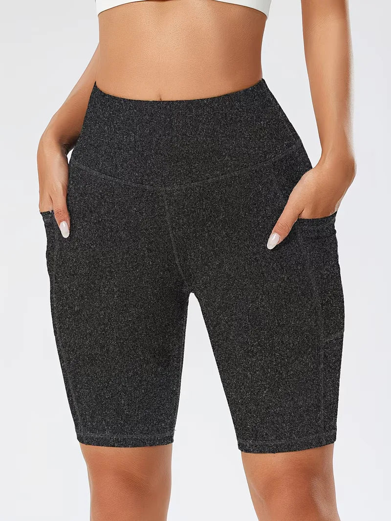 Shorts taille haute coupe slim