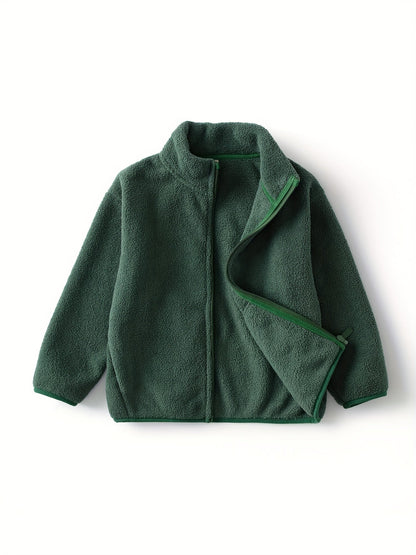Polar fleece children's jacket in solid colour - Fenley