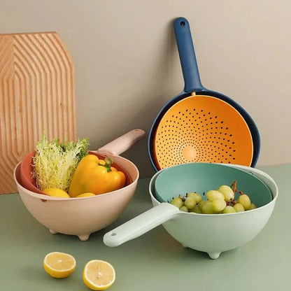 drainage bowl | Handle + Dual Function
