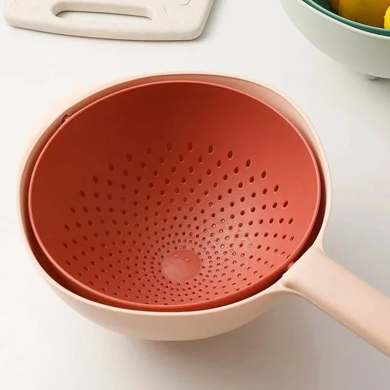 drainage bowl | Handle + Dual Function