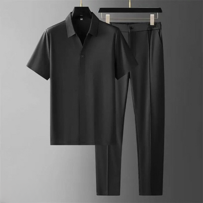 Luxury Set Two-Piece Polo and Trousers Summer Transition Season Men - Grayson