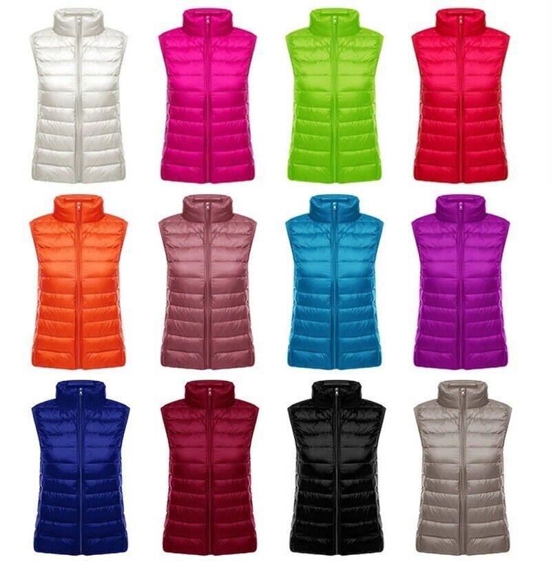 Gilet da donna antivento con cerniera