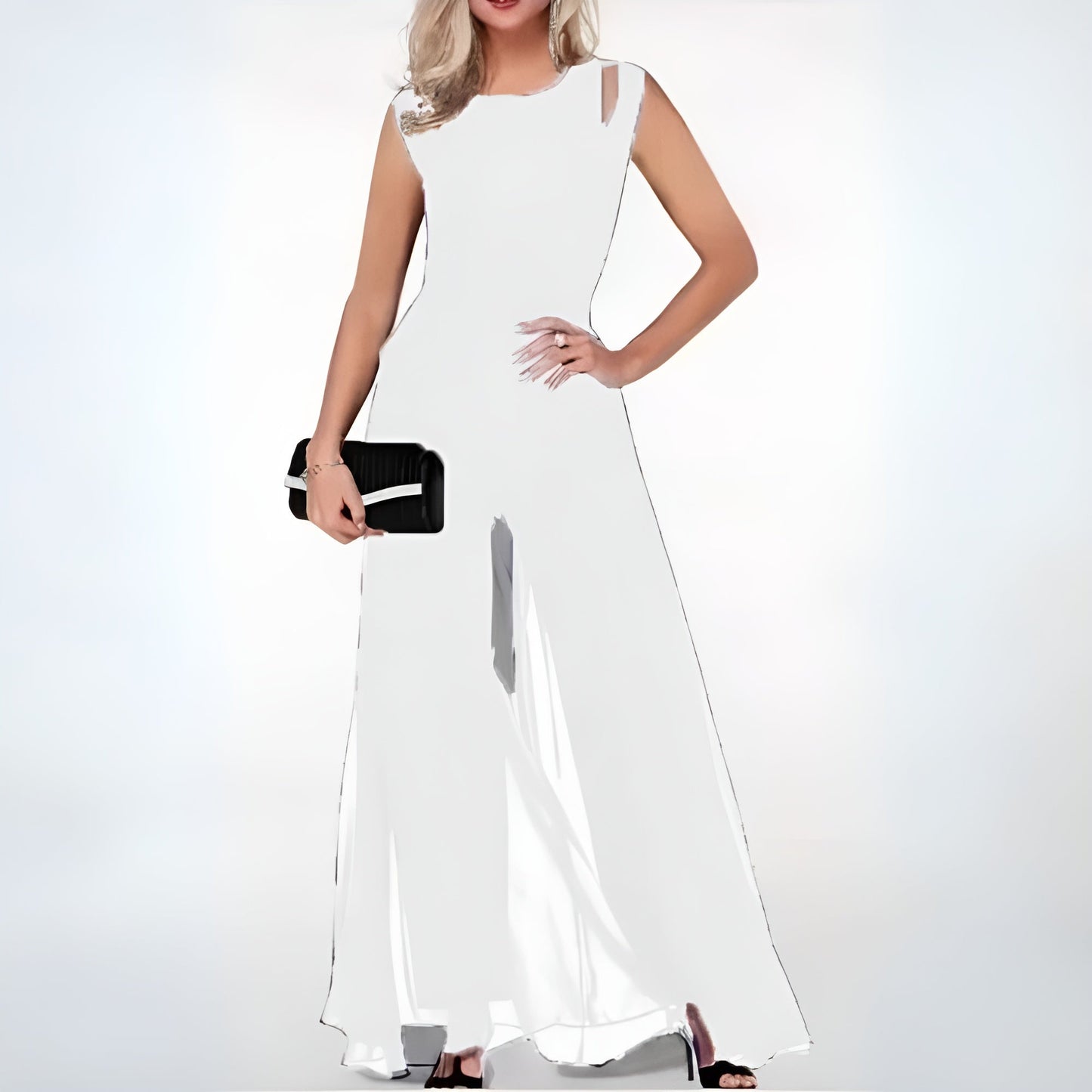 Paisley – Midi Dress with Stand-Up Collar