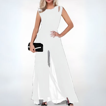Paisley – Midi Dress with Stand-Up Collar