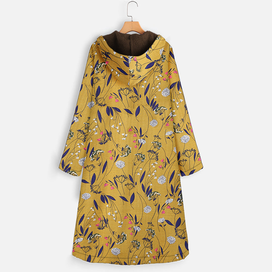 Long ladies' coat with hood