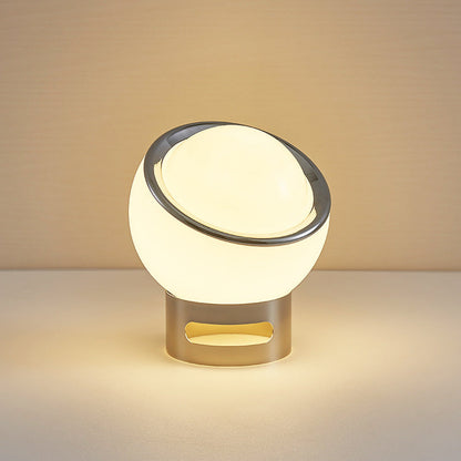 Einzigartige Tischlampe mit Glasschirm