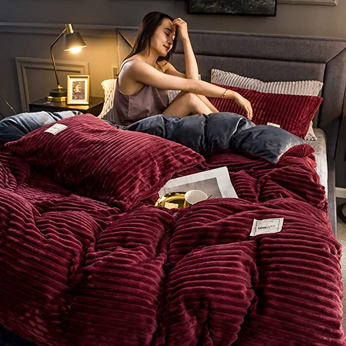 Literie épaisse d'hiver douce et confortable