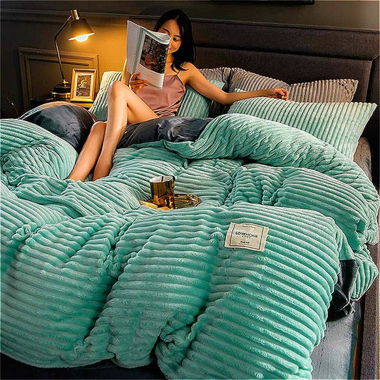 Ropa de cama gruesa, suave y cómoda para invierno