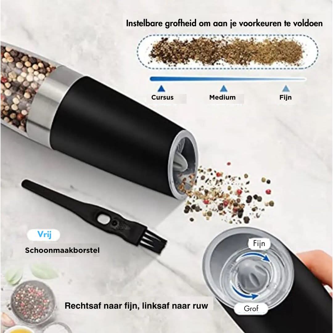 Automatic Salt & Pepper Mill | Gravity Induction