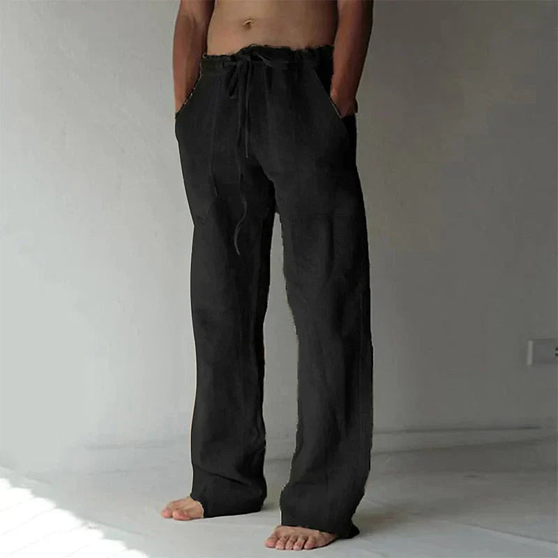 Sommerhose für Herren mit weitem Schnitt und elastischem Bund