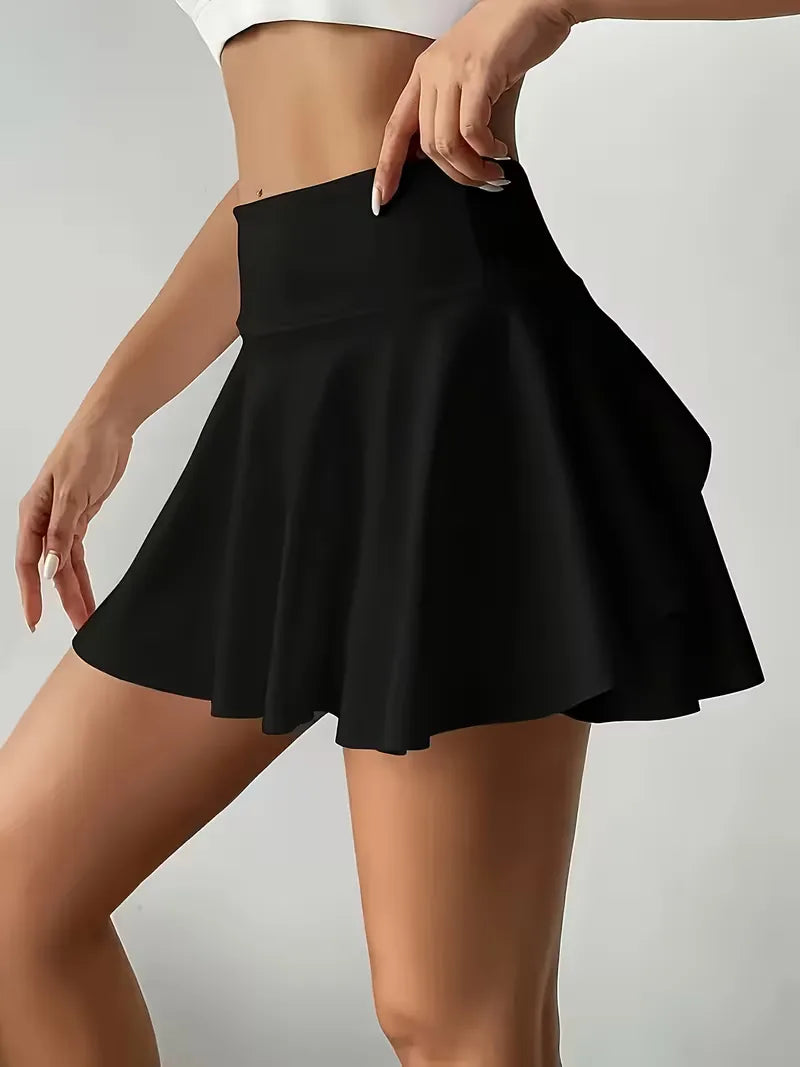 Jupe plissée taille haute