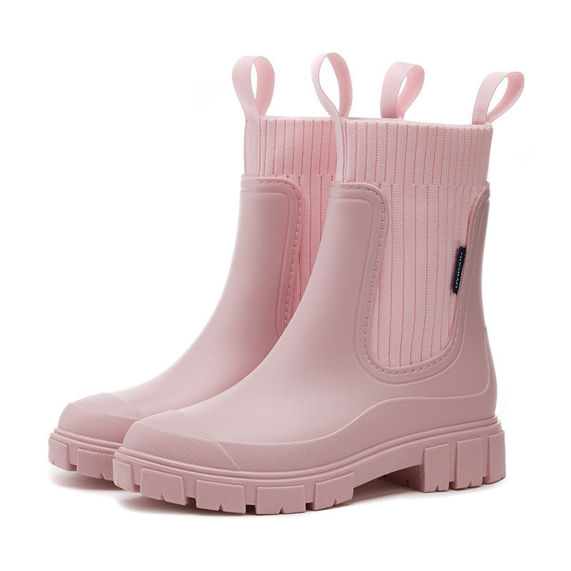 Waterproof Ladies' Rain Boots with Non-Slip Sole