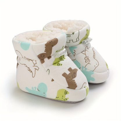 Botines de forro polar adorables y cómodos, fáciles de poner, para bebés y niñas y niños - Happie