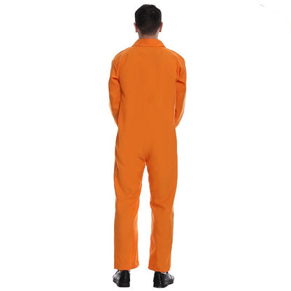 Orange Party Overall for Men with Comfortable Fit