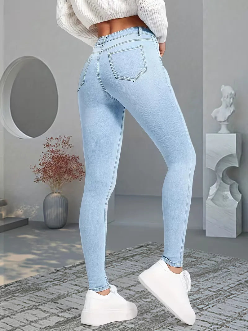 Jean skinny taille haute