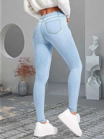 Jean skinny taille haute