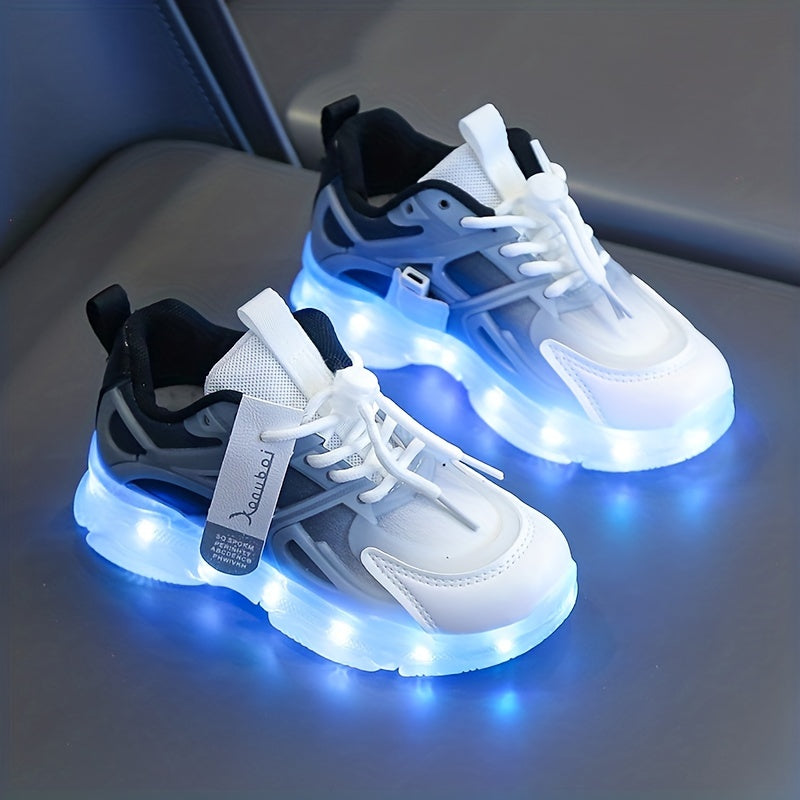 Leuchtende Sneakers für Kinder – Bunt mit LED-Beleuchtung für einen verspielten Look