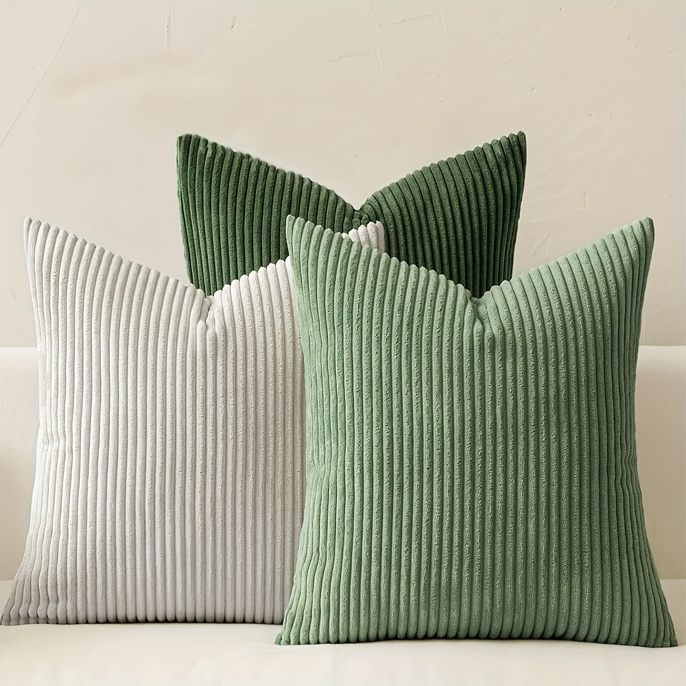 Bohemian Rib Cushion Cover with Stripe Pattern – Soft, Stylish and Decorative