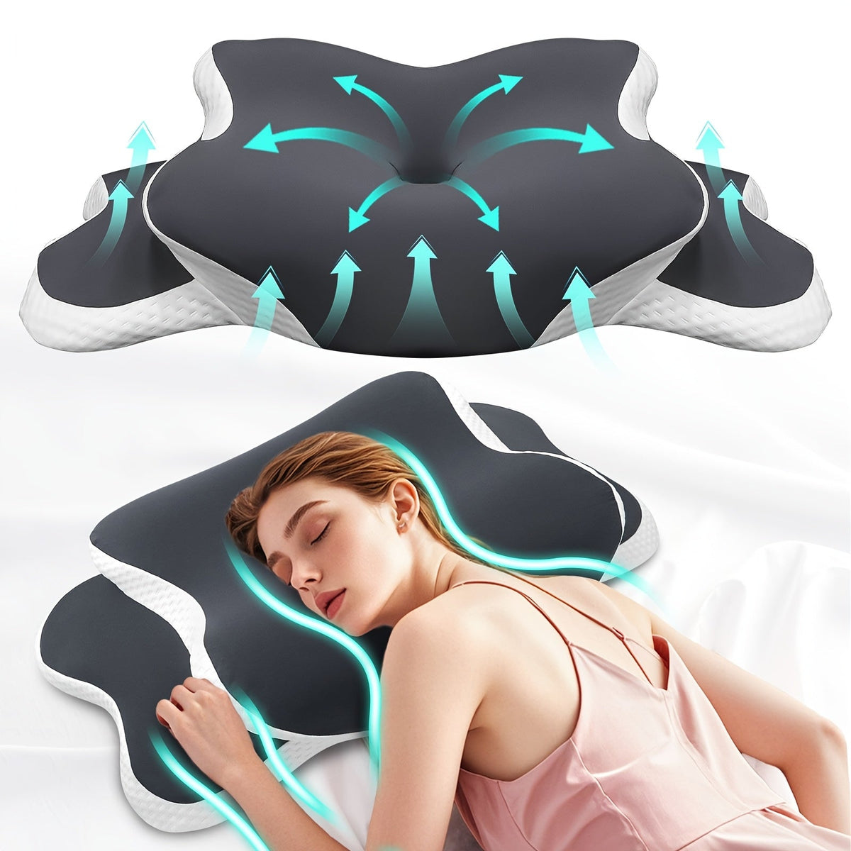 Ergonomisch nekkussen van traagschuim – Voor optimaal comfort en ondersteuning tijdens de nacht