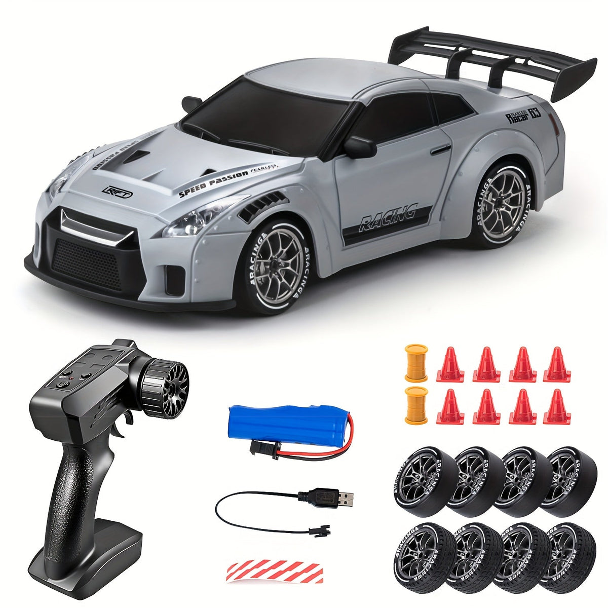 Ultimate Drift Racer 1:24 - Coche teledirigido con ruedas iluminadas