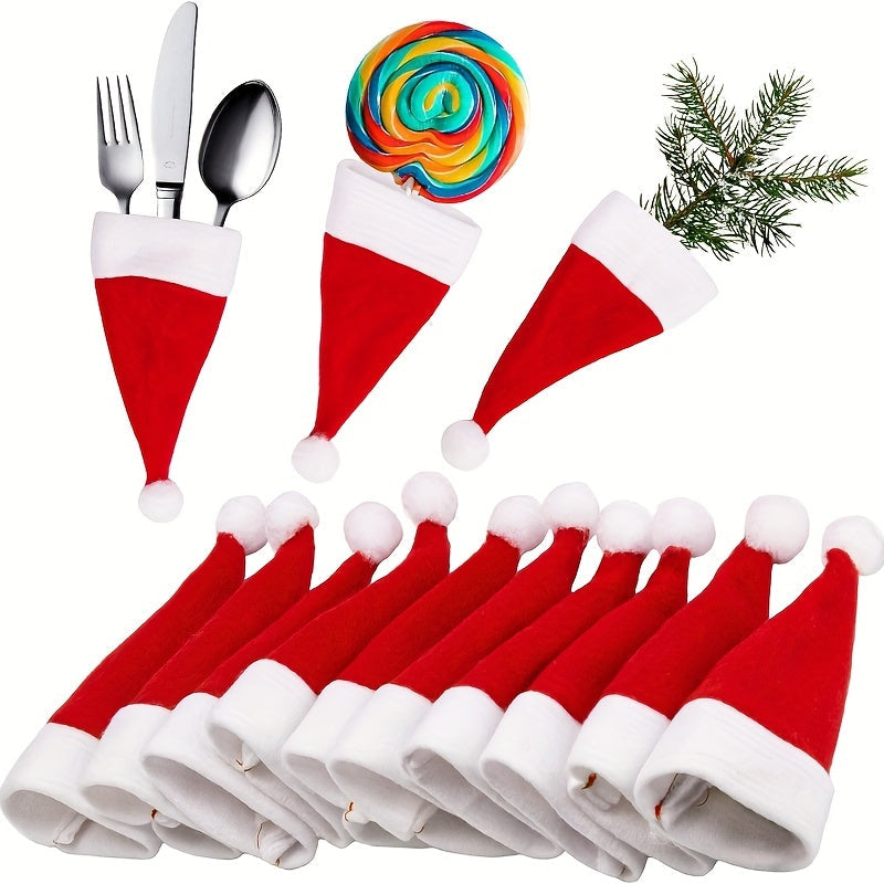 Kerstmannen bestekhouderset – Voor een feestelijk gedekte tafel