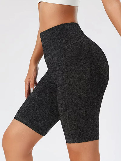 Shorts taille haute coupe slim