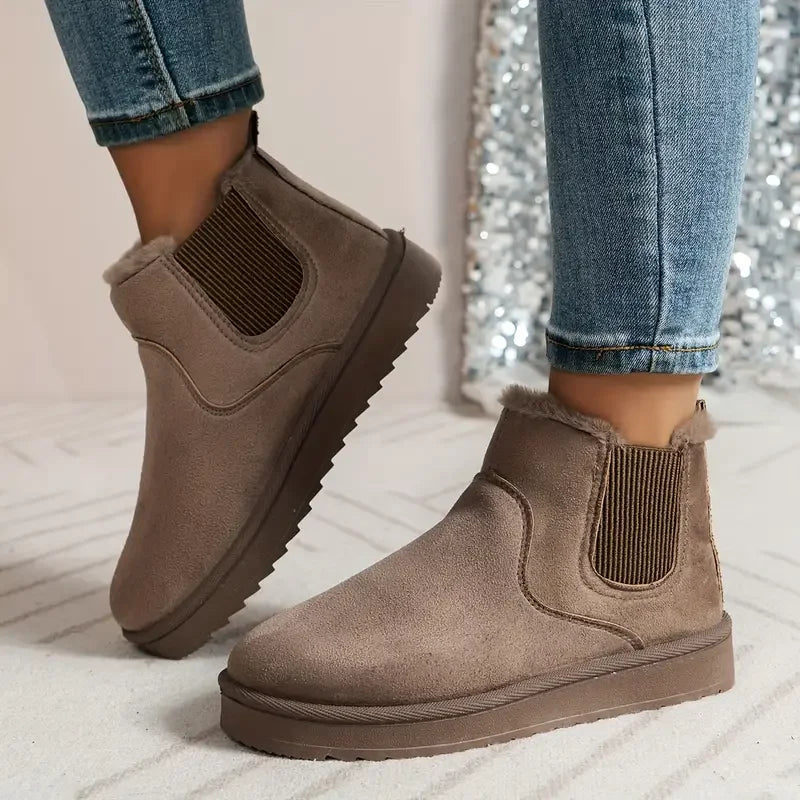 Women's Winter Warm Lined Boots with Anti-Slip