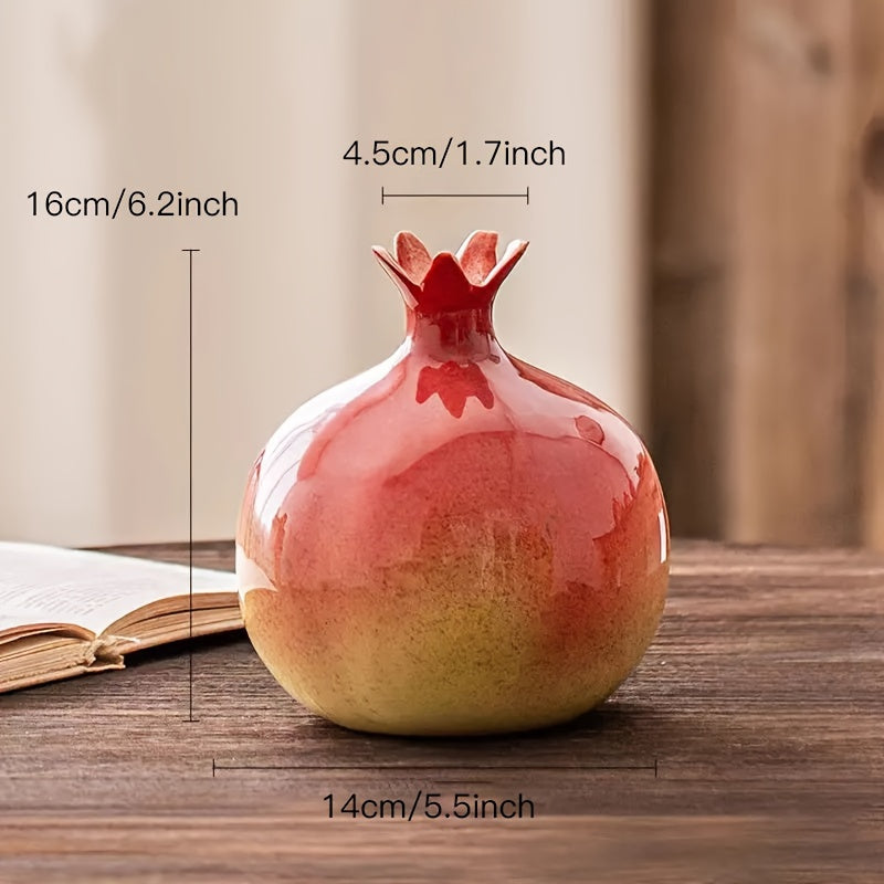Vaso a forma di melograno - Decorazione elegante fatta a mano