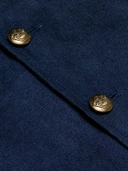 Gilet avec col en V et boutons
