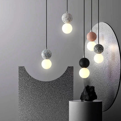 Valentina moderne kuleformet LED-pendellampe